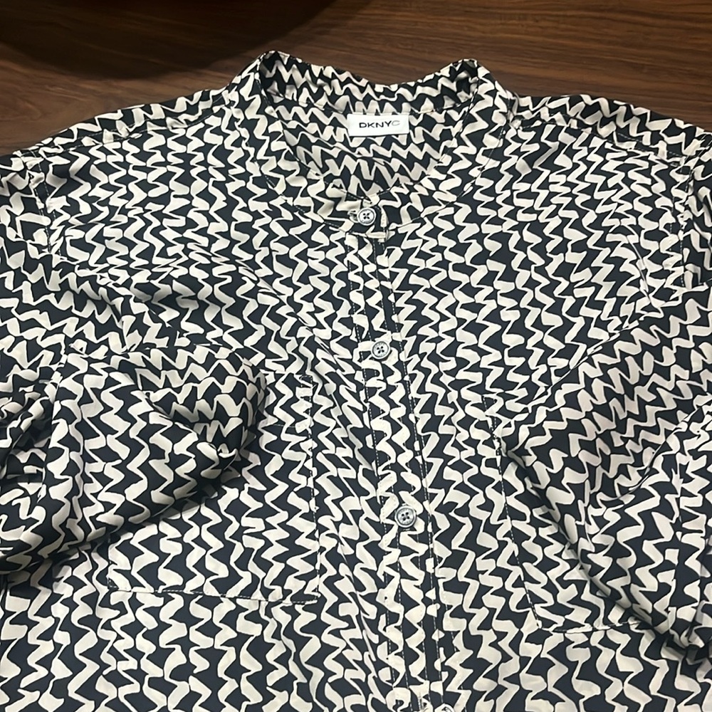 DKNY Geometric Long Sleeve Shirt